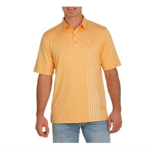 Cinch Arenaflex Men's Orange  Polo Shirt